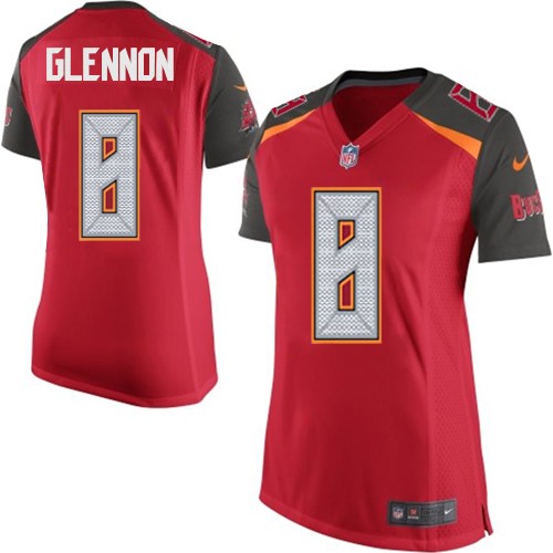 Women's Elite Mike Glennon Nike Jersey Red Home - #8 NFL Tampa Bay Buccaneers